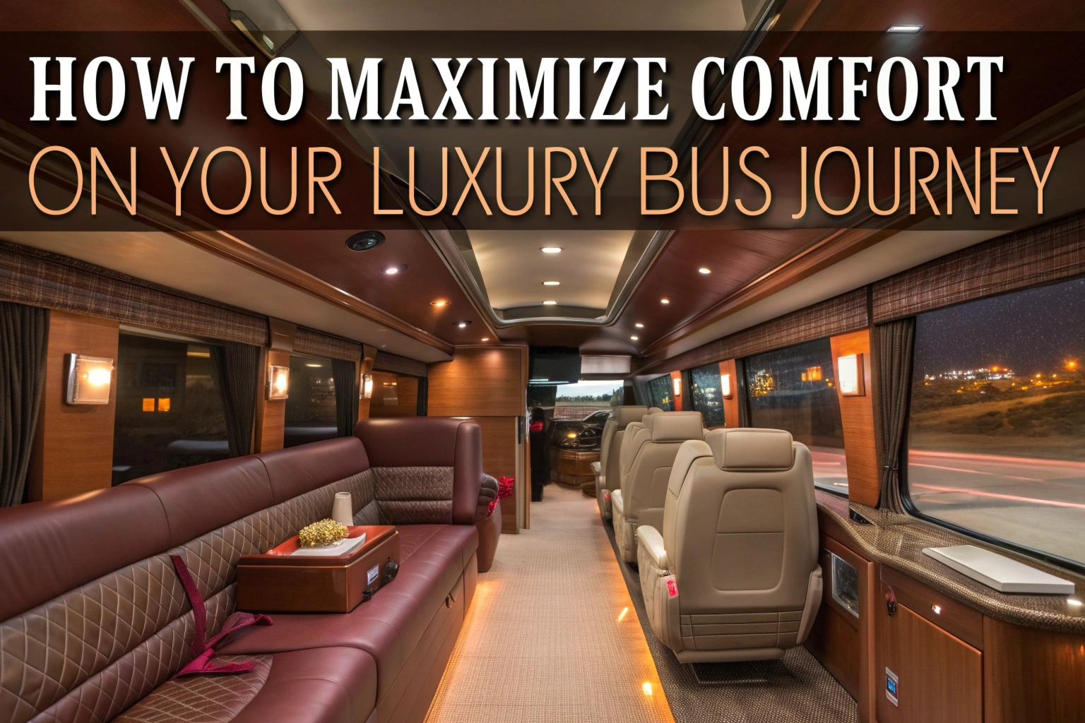 How To Maximize Comfort On Your Luxury Bus Journey