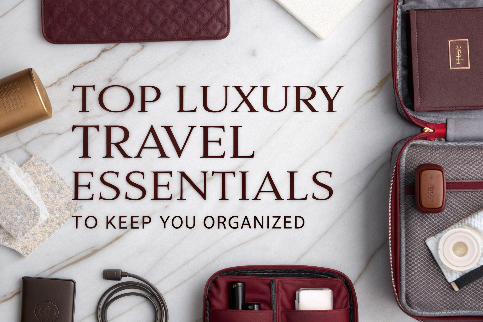 Top Luxury Travel Essentials To Keep You Organized